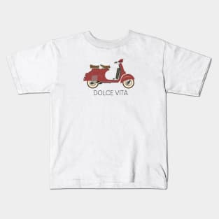 Dolce Vita Scooter Black Kids T-Shirt